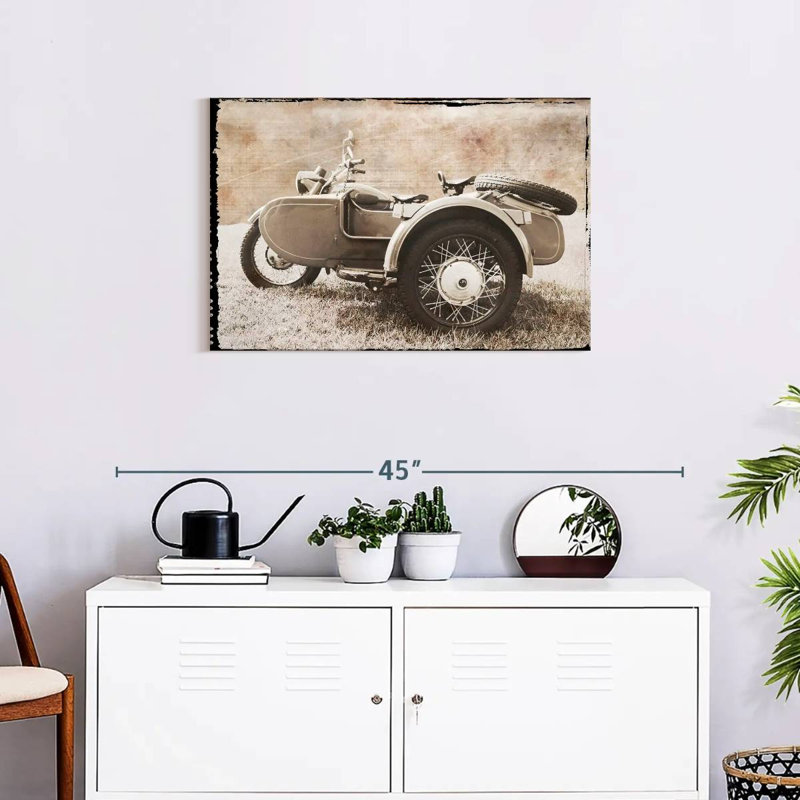 Mehar Ural Motorcycle, 20" H x 30" W