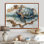 Chua Marble The Turtle S Voyage III - Tortue, art mural sur toile