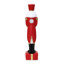 Statue traditionnelle de casse-noisette avec tambour et socle en coffret-cadeau, décoration de Noël en oxyde de magnésium préilluminée