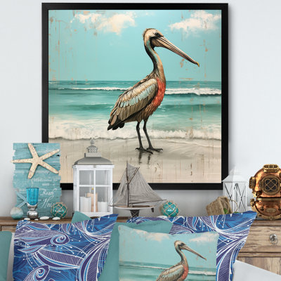 Art mural minimaliste Pelican Poise II