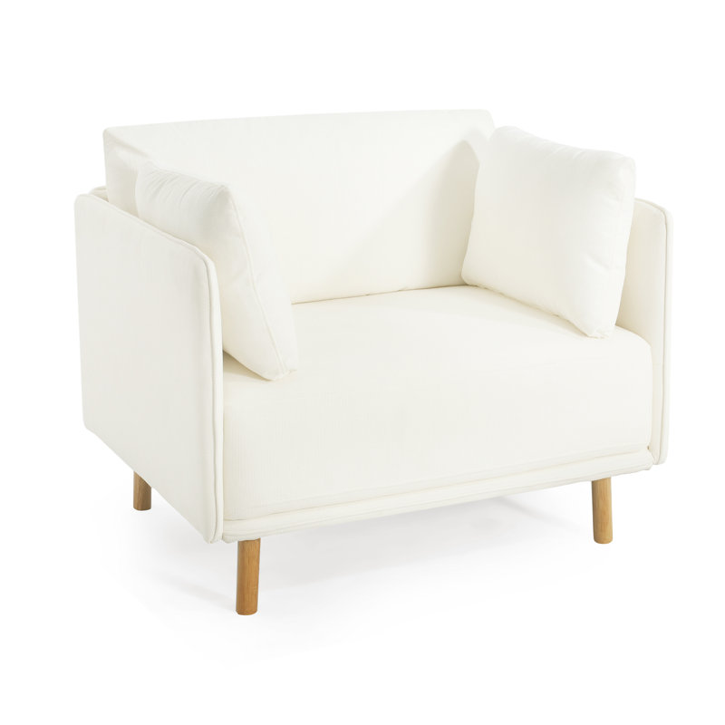Fauteuil d'appoint l 39 po, Blanc