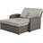 PE Wicker Rattan Double Chaise Lounge, 2-Person Reclining Daybed with Adjustable Back and Cushions-2087564641
