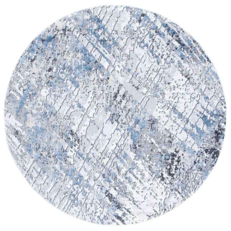 Ascend 700 Performance Abstract Rug, Round 6'7"