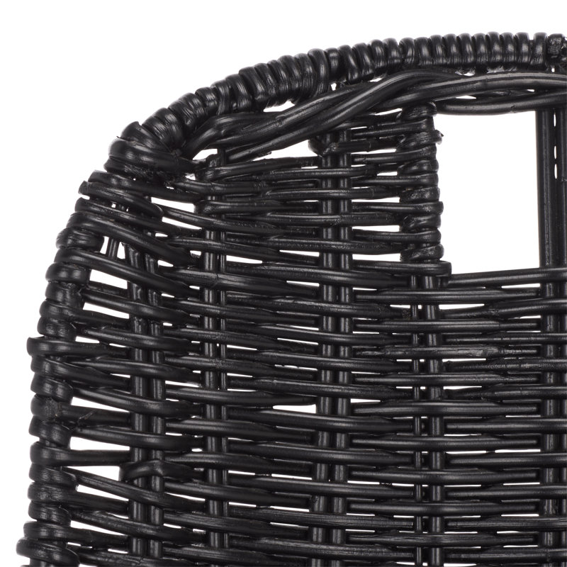 Chaise en rotin Ziaa Celeste, Noir