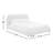 Ares Queen Bed in Froth White Boucle