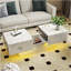 Table basse avec plateau coulissant, table centrale avec compartiment de rangement caché, table extensible pour le salon