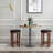 Winston Porter Bar Stools Set Of 2 Counter Height Stools With Round Seat & Footrest For Kitchen-497491573-497491572