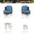 Round Curved Wicker Outdoor Patio Loveseat With Cushions And Two Coffee Tables