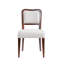 2, chaises d'appoint rembourrées, teintées noyer, de style traditionnel, à assise moelleuse, confortables, élégantes et élégantes, 2, finition noyer, structure solide, tissu, confort ergonomique, événements spéciaux
