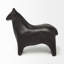 Sculpture en forme de cheval en fonte d'aluminium noir