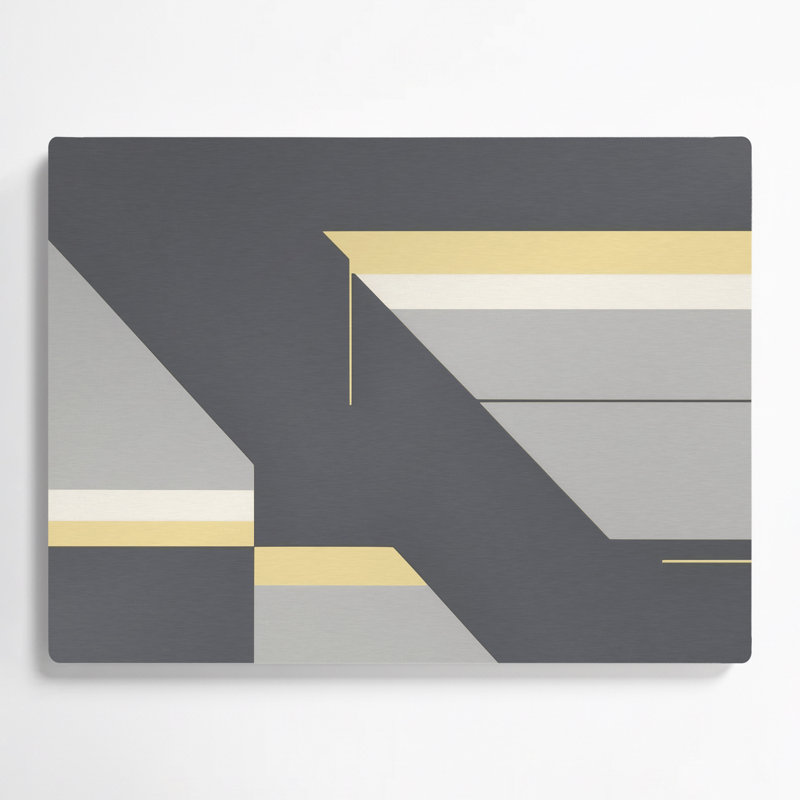 Minimalism 83 Grey Metal Wall Art, 11" H x 14" W