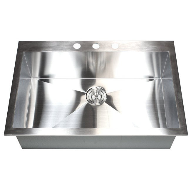 33'' L Single Bowl Stainless Steel Kitchen Sink