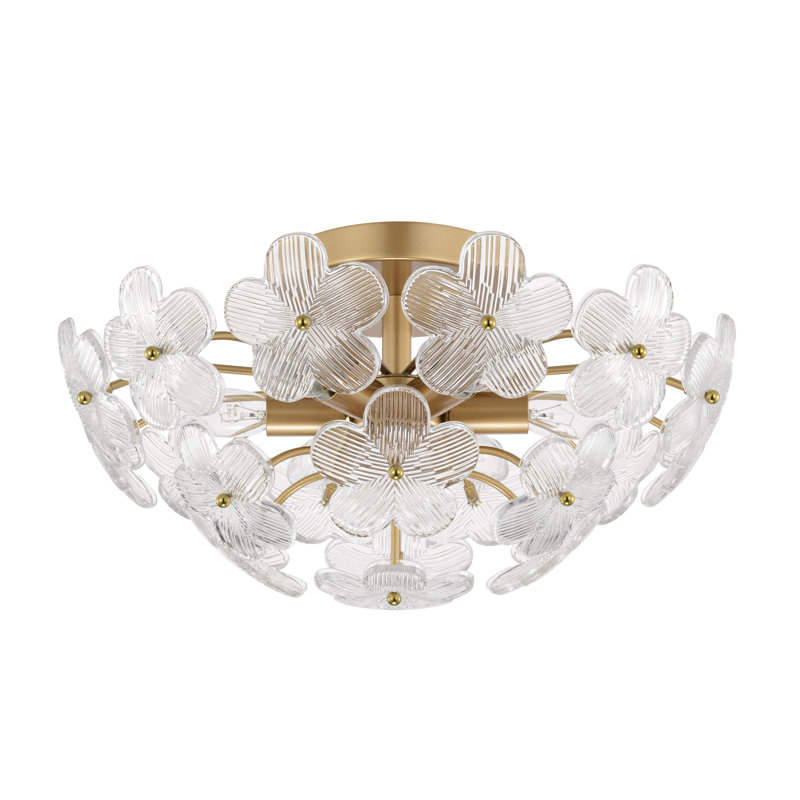 Plafonnier encastré en cristal Glam
