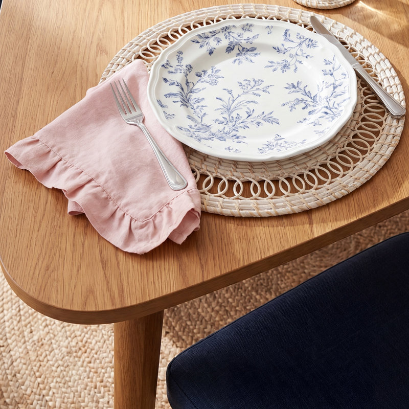 Acklin 100% Rattan No Pattern Round Placemat