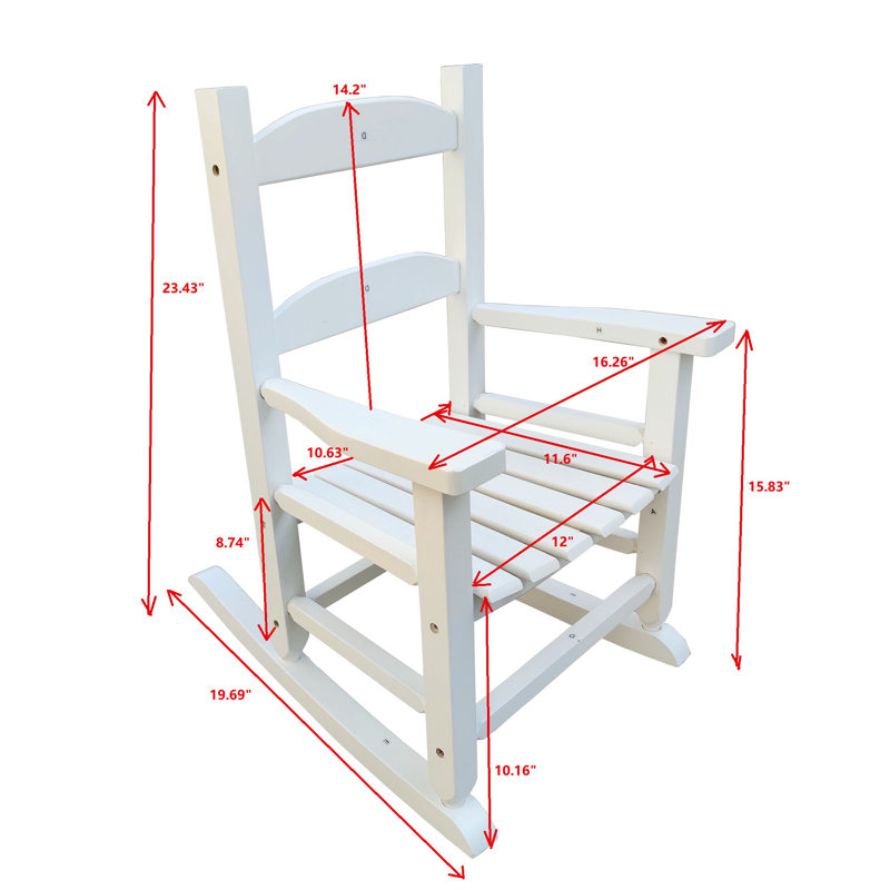 Chaise berçante Jason-Junior, Blanc