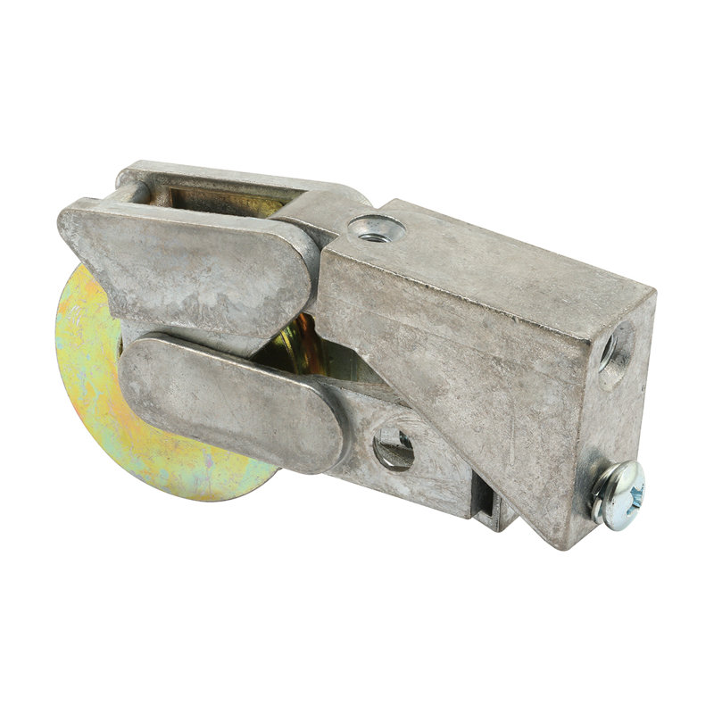 Ensemble de porte coulissante FHC D1533, boîtier moulé sous pression, finition dichromate en acier de 1-1 / 2 po, finition de boîtier gris