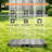 Outdoor Shower Pool Shower Portable Non-Slip Garden Shower with Adjustable Water Flow Height for Outdoor Water Play Backyard Pool Beach Spa Lawn Grey