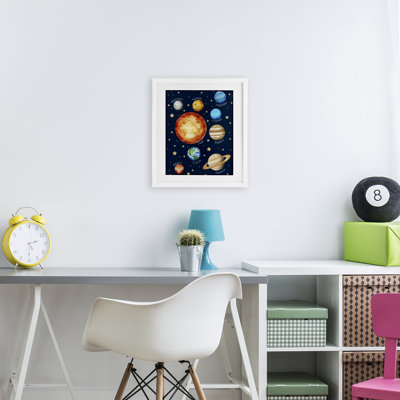 Système éducatif éducatif, impression encadrée sous verre, par Christine Simpson Art
