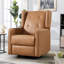 Fauteuil inclinable manuel pivotant et berçant de 29,1 po de largeur avec dossier à oreilles (ensemble de 2)-988527138