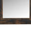 Miroir autoportant, bois récupéré rectangulaire de 80 pouces, noir antique