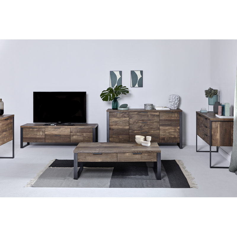 Apogee Coffee Table with Storage, Oak