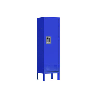 1 Door Tall Single Metal Locker-Retro Style Storage Cabinet--Industrial Furniture--For Living Room/Bedroom/Storage Room/Gym/School
