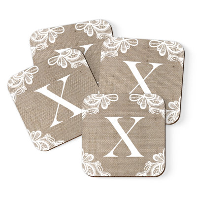 Cork Square 4 Piece Coaster Set