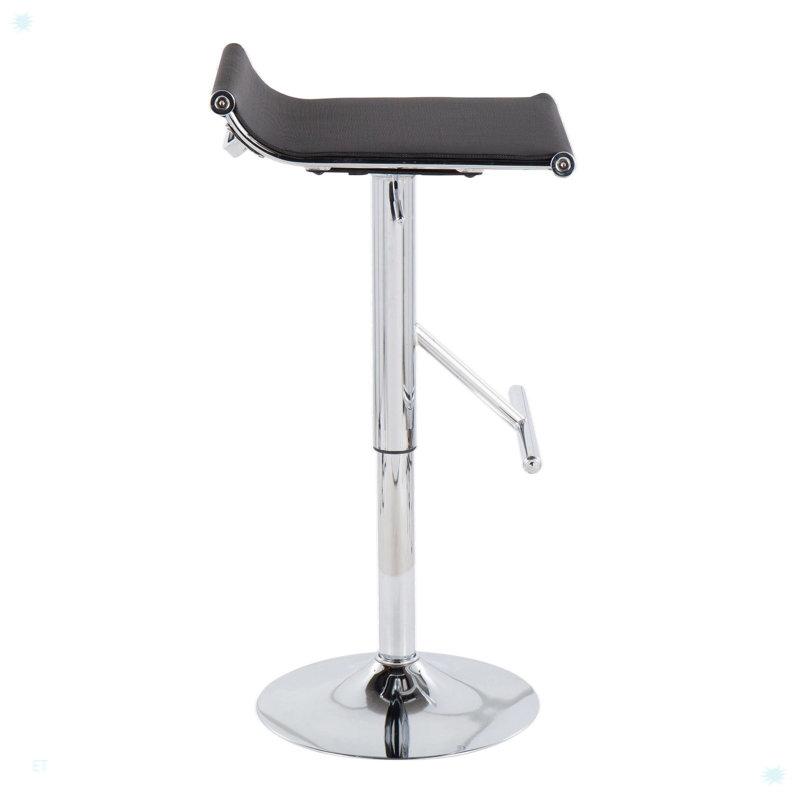 Tabouret de bar contemporain réglable, Noir