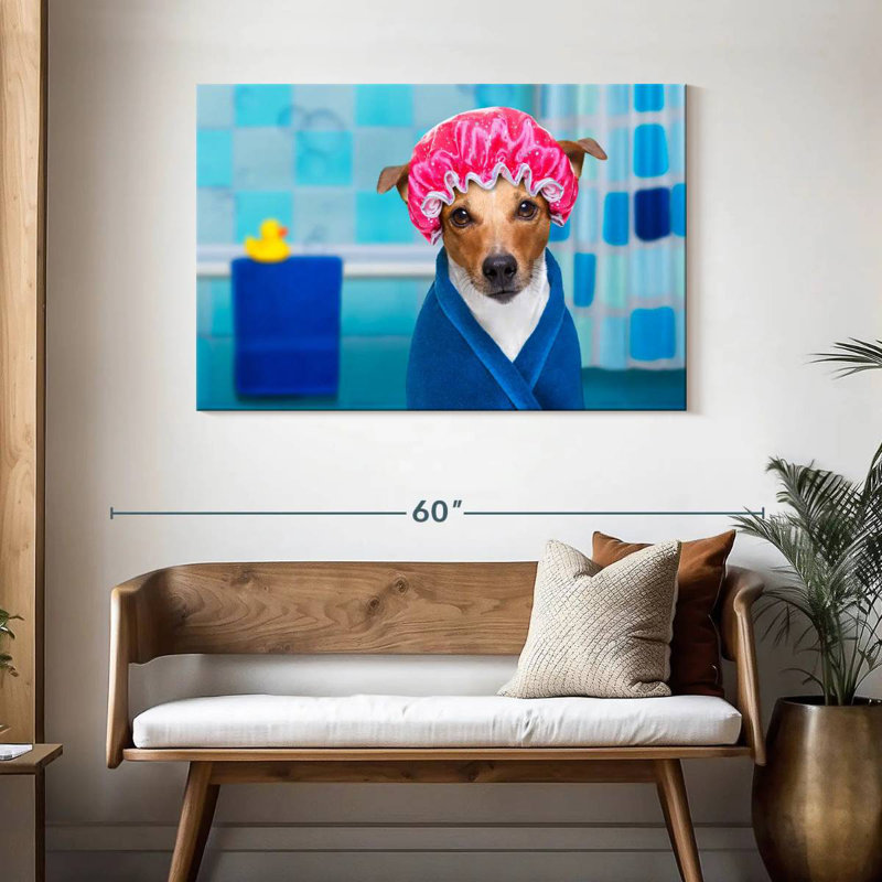 Ketti Terrier In A Shower Cap