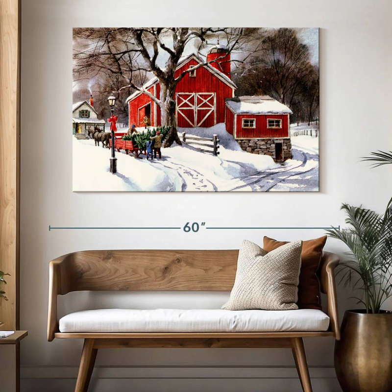 Livraison d'un arbre de Noël à la ferme