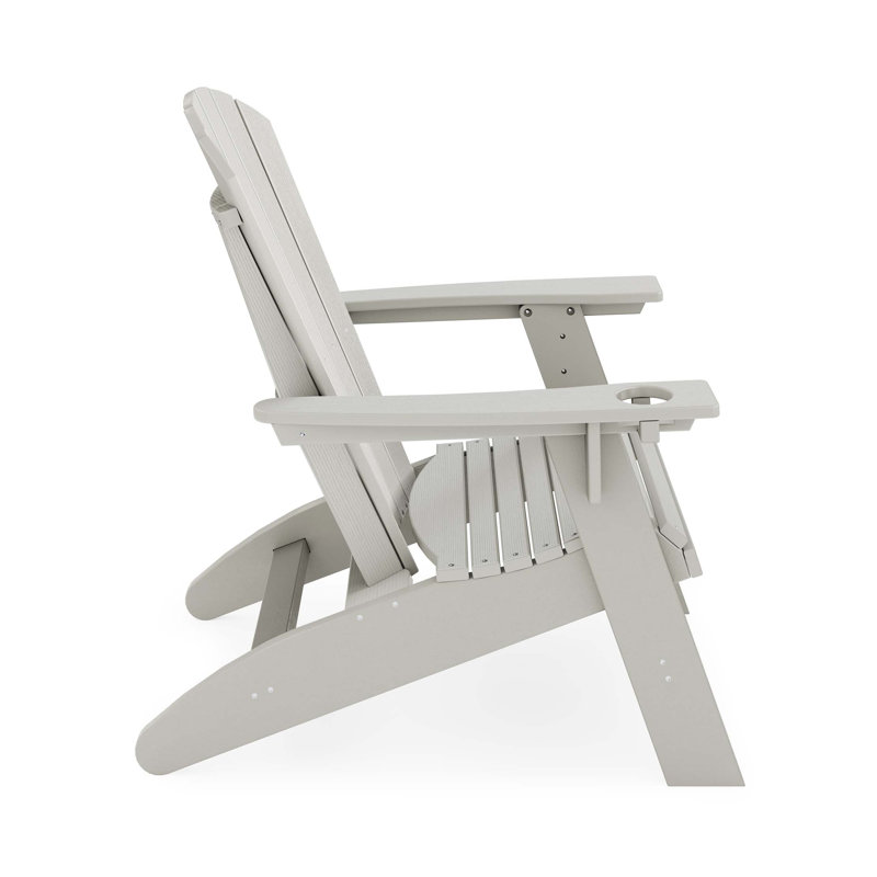 Chaise Adirondack - Bois d'œuvre robuste en polyéthylène haute densité pour la détente au bord de la piscine, du patio et du jardin