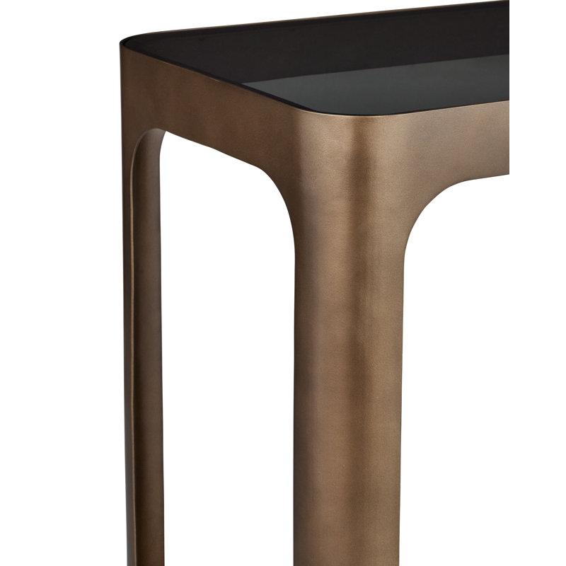 Scaffale 64 in. Glass Console Table