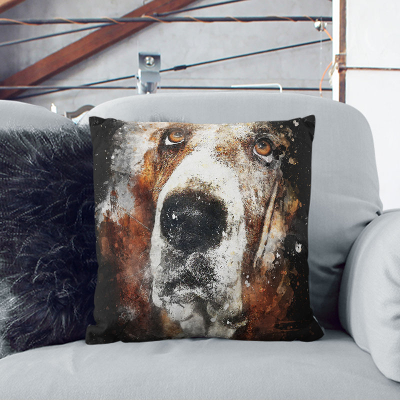 Square Throw Cushion, White, 40cm H x 40cm W x 15cm D