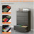 4 Drawer Lateral File Cabinet, Heavy Duty Metal Filing Cabinet, 35.4 Inch Wide Locking File Cabinet for Home Office, Space-Saving Vertical Storage with Anti-Tip Interlock, for Letter/Legal/A4 Files