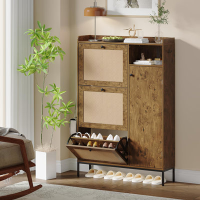 Dashae 28 Pair Shoe Storage Cabinet