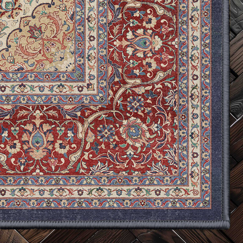Tapis espion à motif de médaillons vintage Espy, Rectangle 3 pi 11 po x 5 pi 3 po