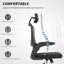HOMCOM Ergonomic Office Chair High Back Mesh Home Office Grey-634857186