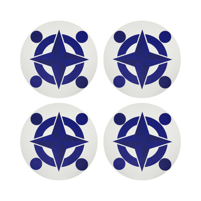 Constellations Compass Pebble 16" Vinyl Placemat