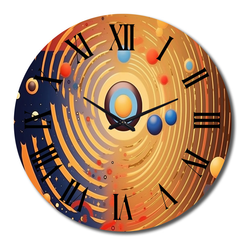 Horloge murale en métal, Grand