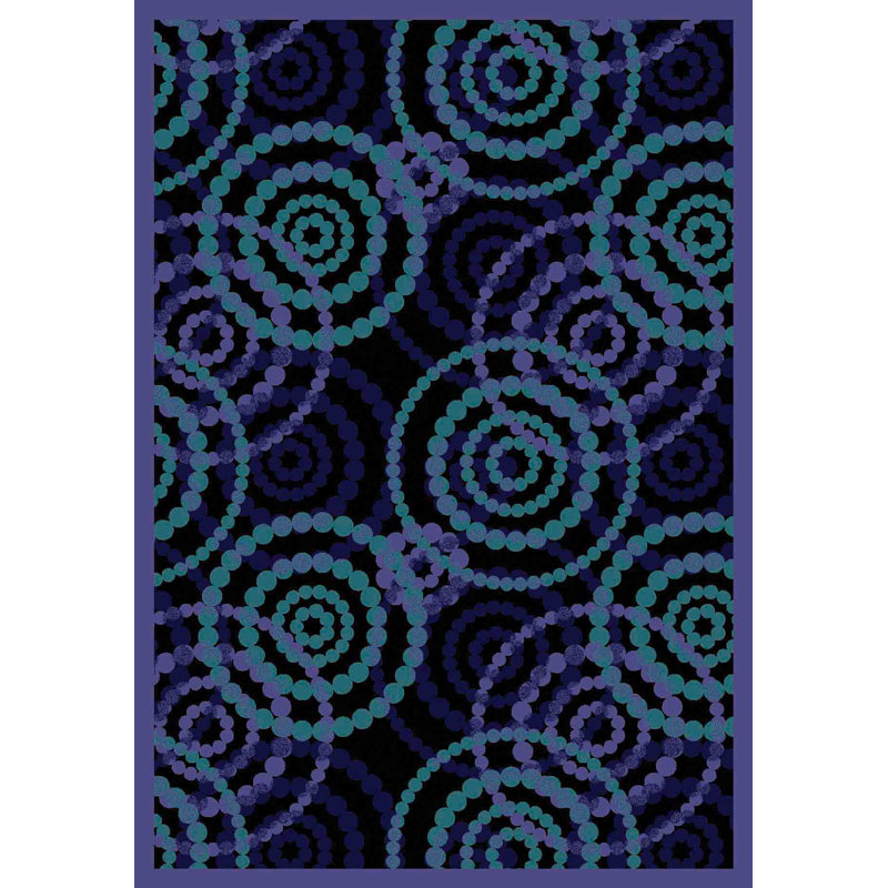 Tapis Whimsy, Rectangle 7 pi 8 po x 10 pi 9 po