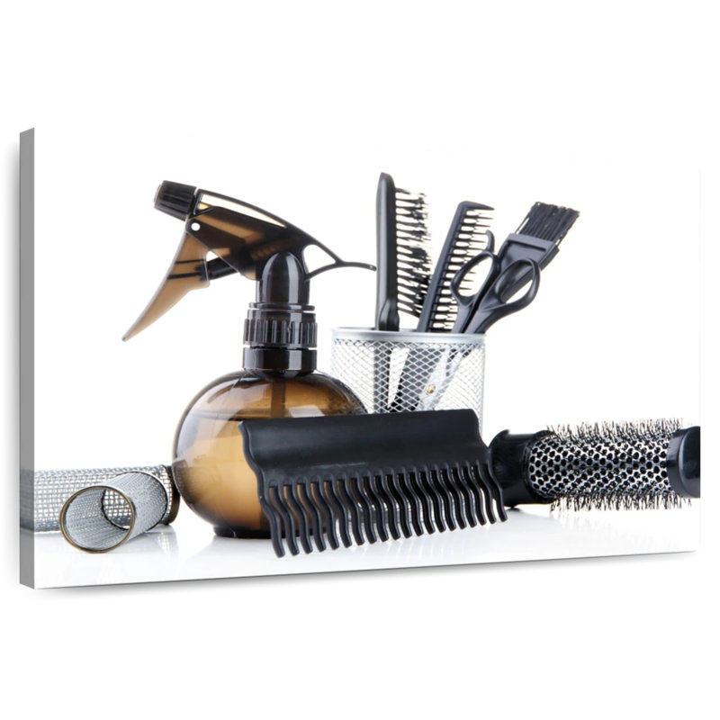Salon Styling Tools, 32" H x 48" W
