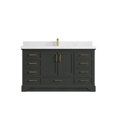 Meuble-lavabo simple avec plateau Charlotte 60