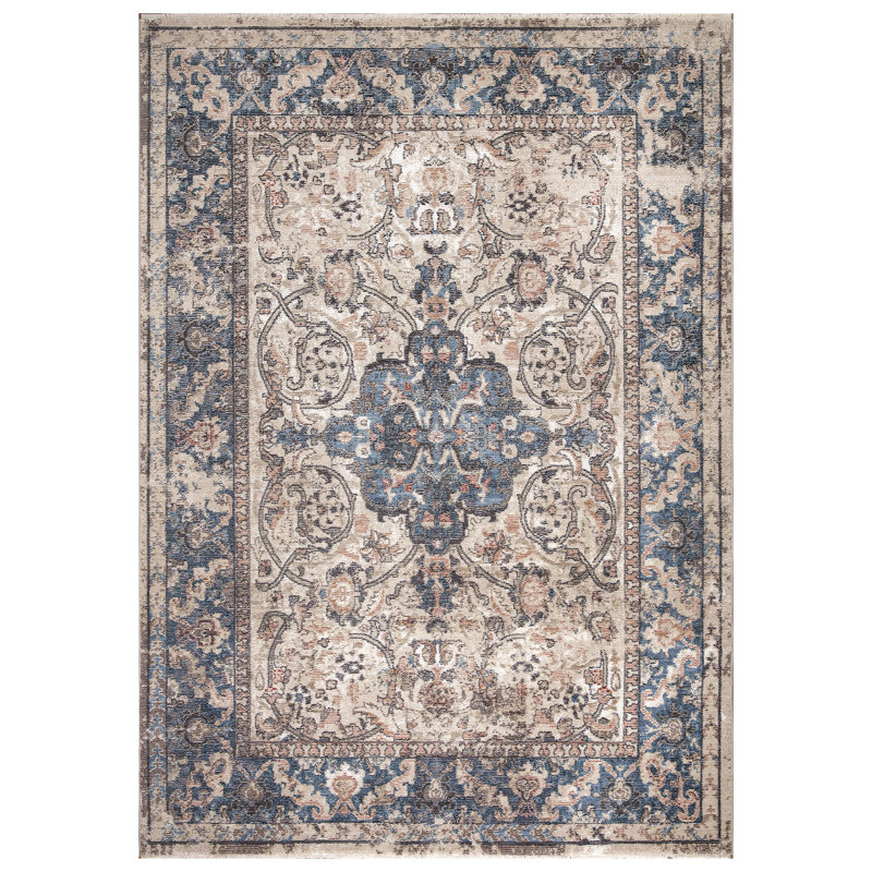 Tapis ivoire marocain sans esthétique, Rectangle 7 pi 10 po x 10 pi 6 po