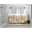 Ensemble de meuble-lavabo double 84 po Malibu-76046531