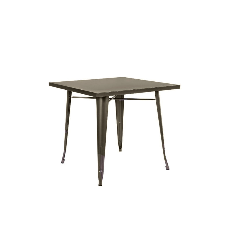 Table de salle à manger 24 po Tiller, Métal industriel