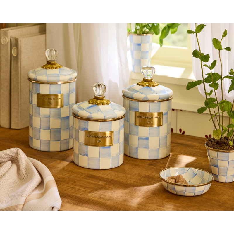 Sky Check Herb Pots