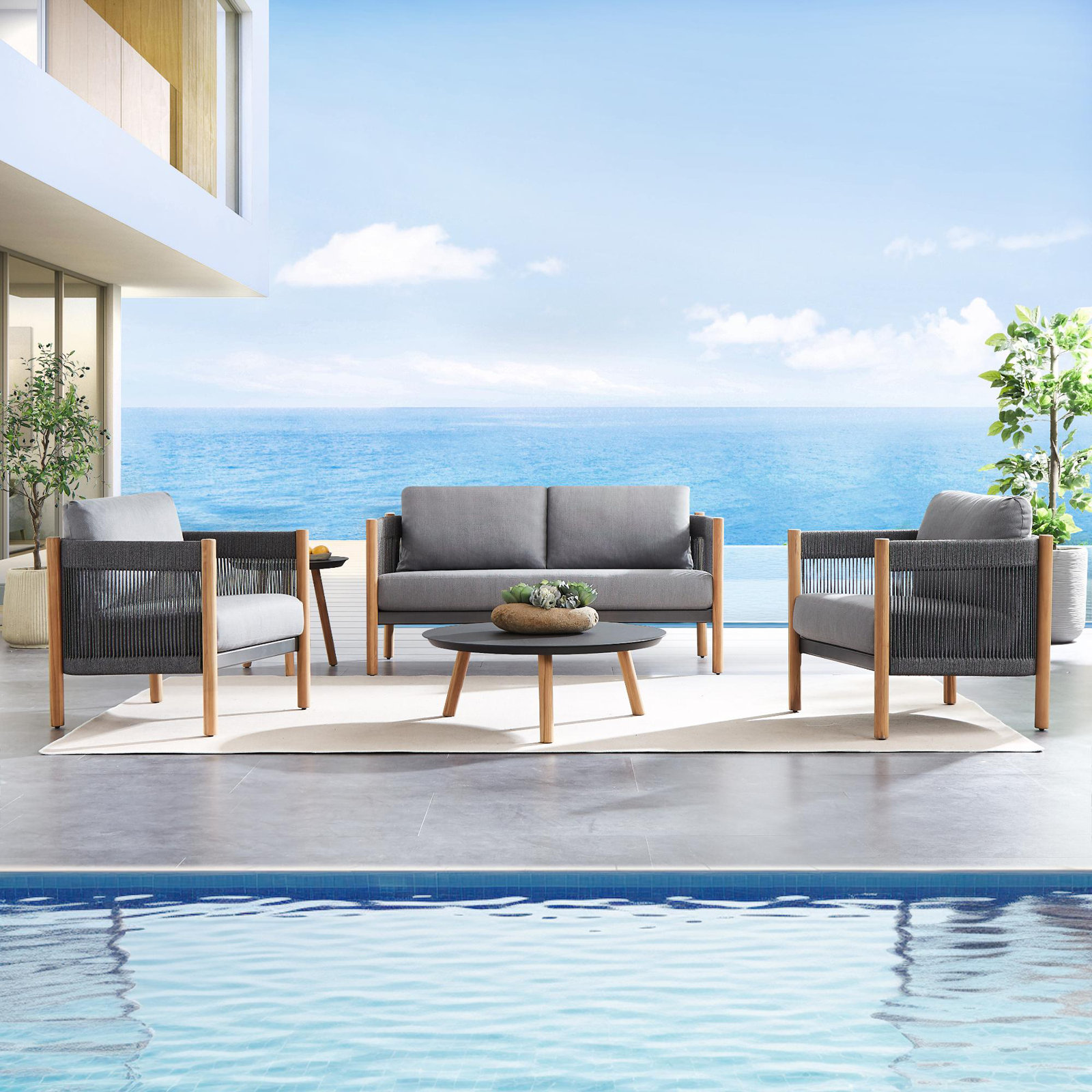 Palina 5 Piece Teak Seating Group