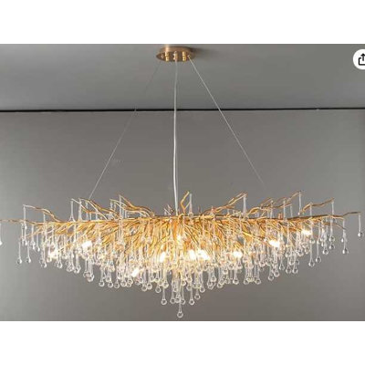 Lustre en cristal clair