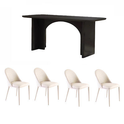 style dining table and chair combination