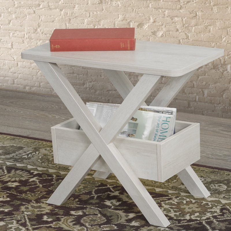 Table d'appoint Jelju Chair, gris, Blanc